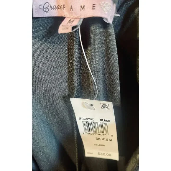 Crave Fame Velour Pants - M - Picture 8 of 8